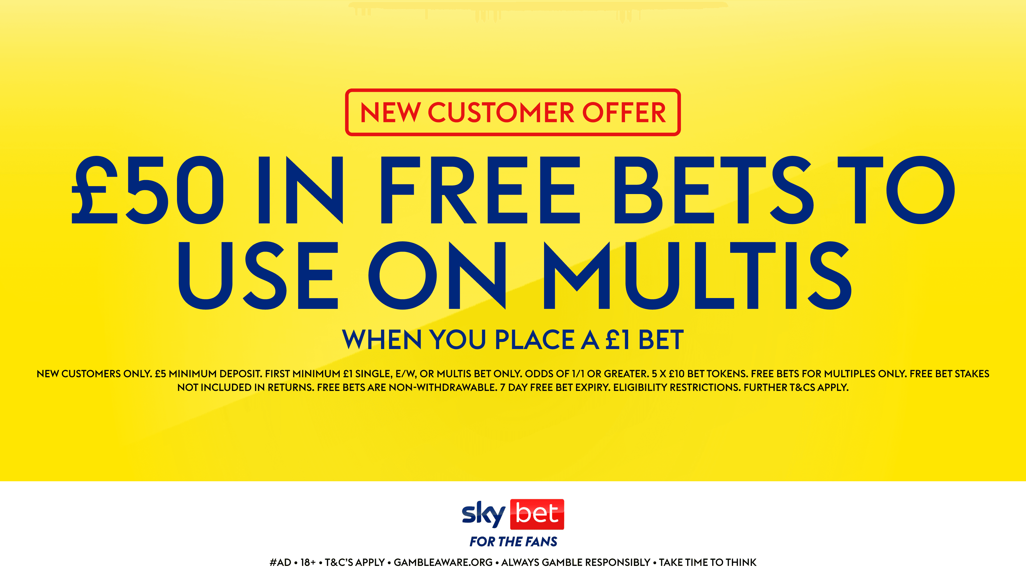 Bet £1, Get £50 in Free Bets! Sky Bet Sign Up Offer 2026