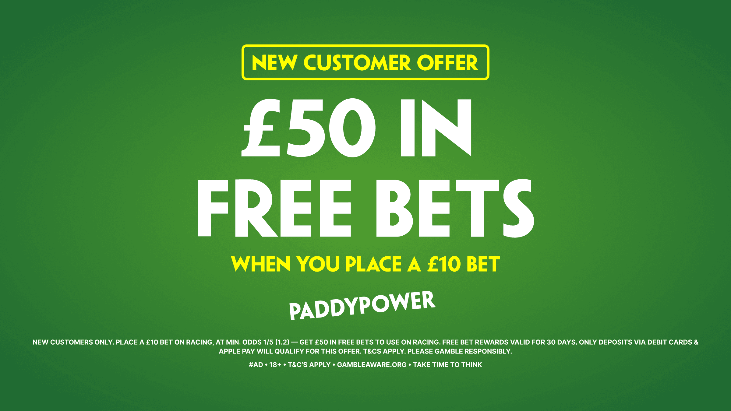 Paddy Power Sign Up Offer: Get £50 in Free Bets for The Cheltenham November Meeting image