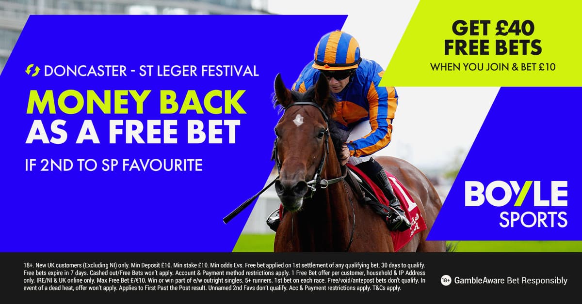 BOYLE Sports Sign Up Offer - £40 in Free Bets For Doncaster's St Leger Festival 