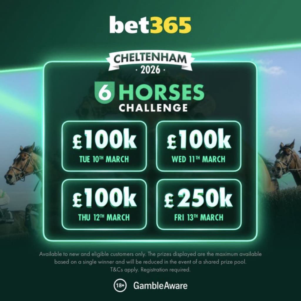 bet365 Daily Prize Pools 6 Horses Challenge