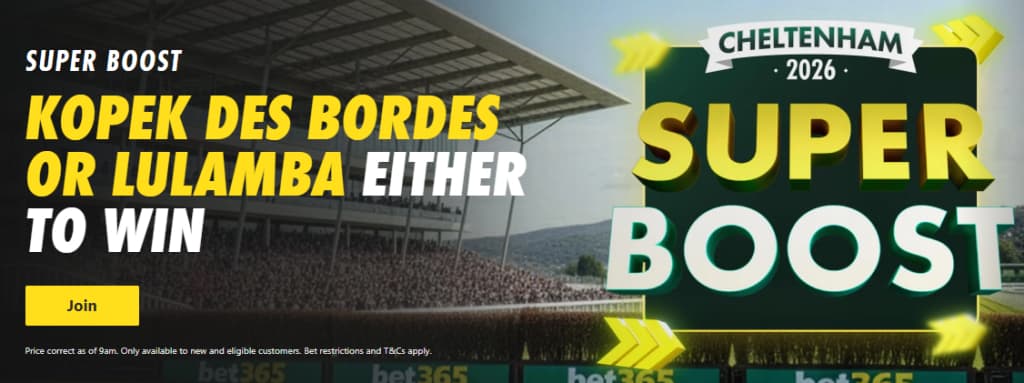 bet365 Super Boost Day One