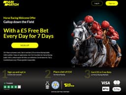 Parimatch Welcome Offer: £5 Free Bet Every Day for 7 Days on Horse Racing image